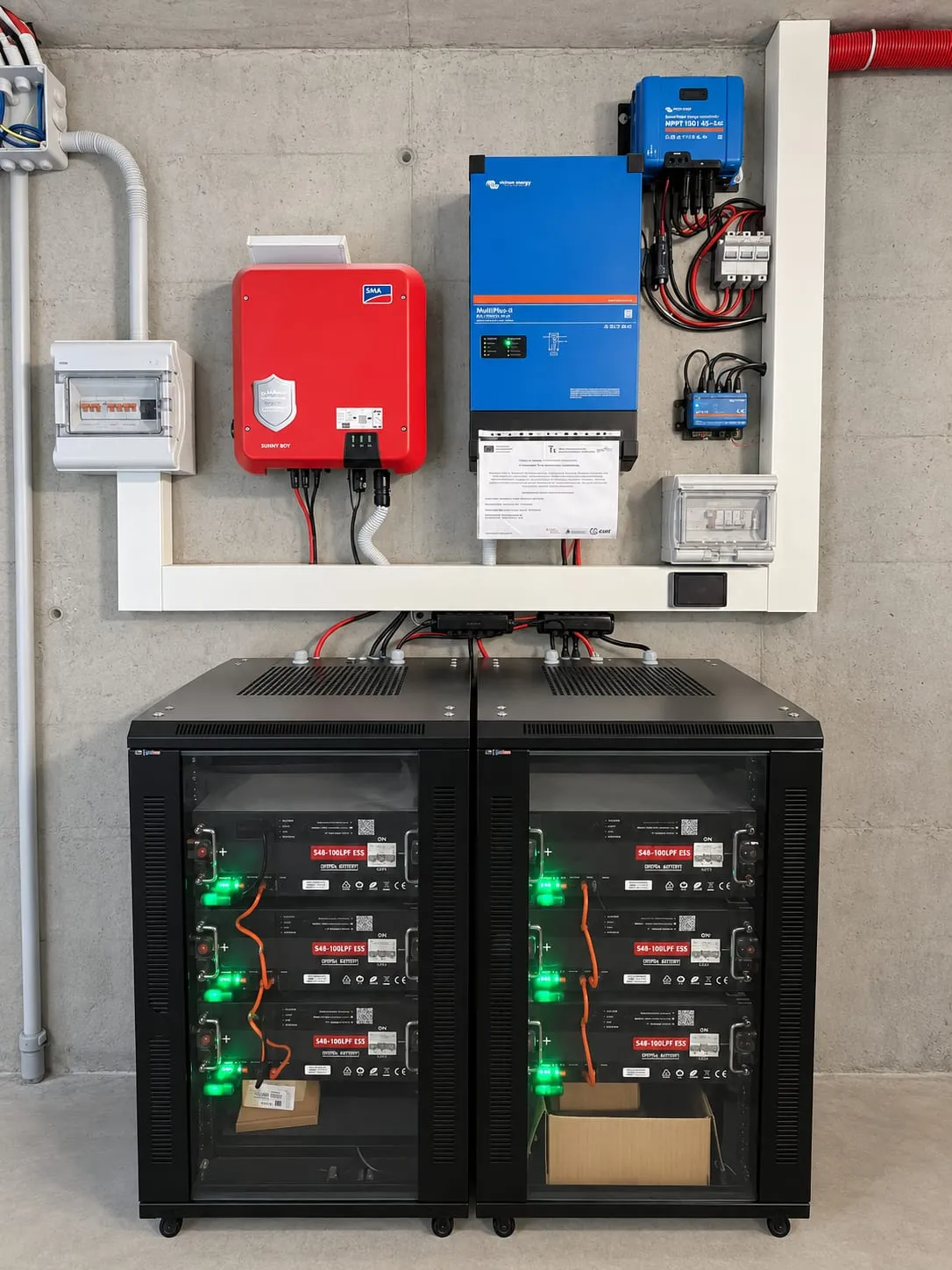 Baterías de litio con Victron y SMA · Almacenamiento · Mallorca