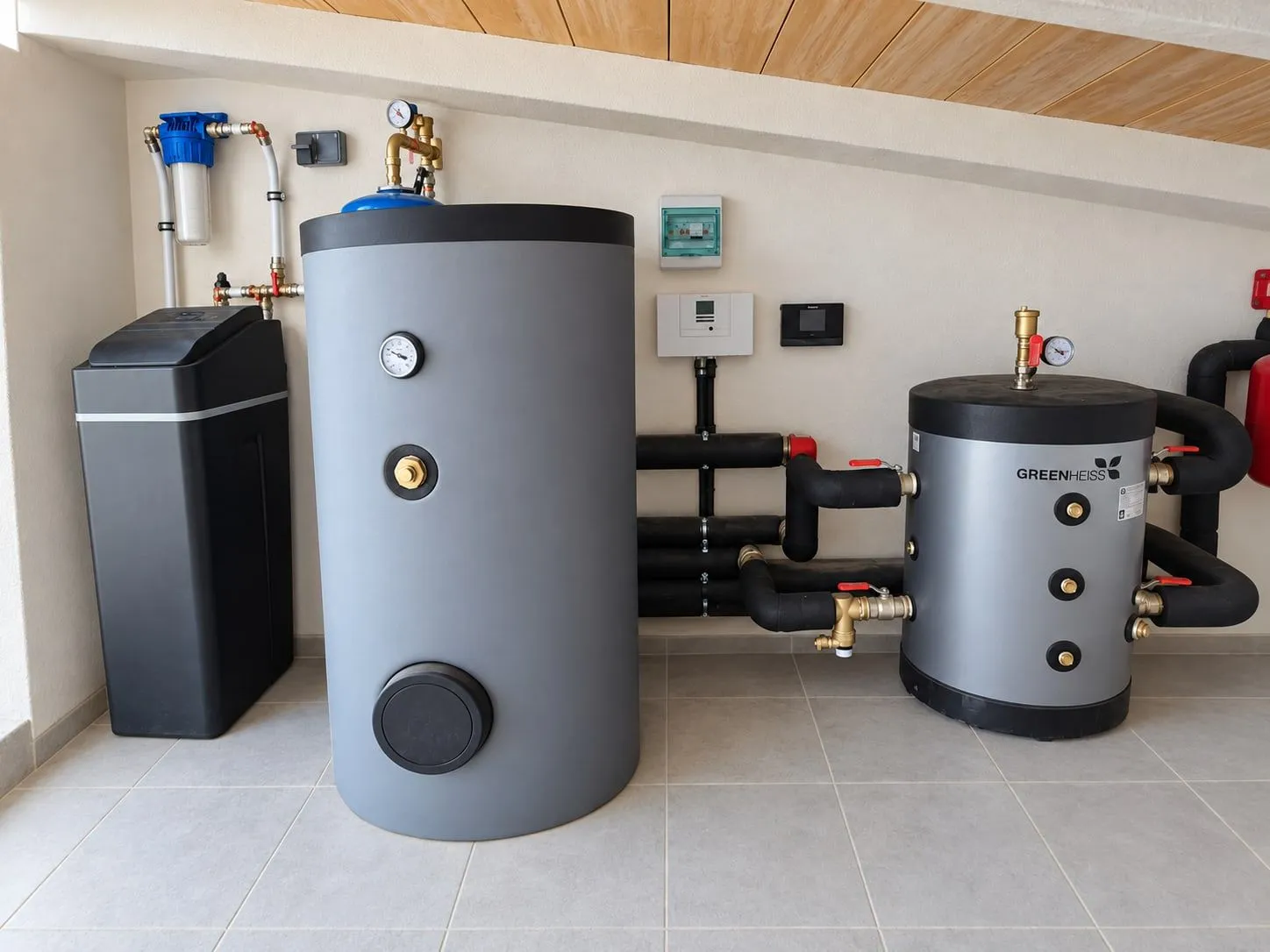 Sala técnica: ACS e inercia · Ingeniería térmica · Mallorca